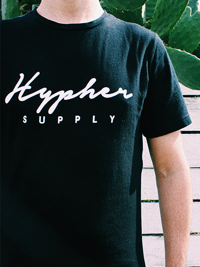 Signature Black Tee - Surf T-shirt T-Shirts - streetwear t-shirt hyphersupply - Hypher Supply