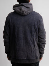 Washed Navy Rose Hood