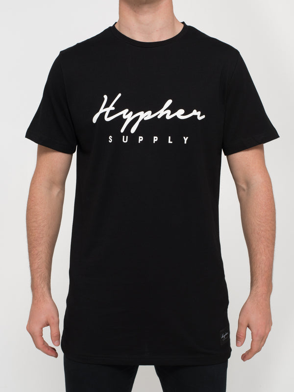 Signature Black Tee - Surf T-shirt T-Shirts - streetwear t-shirt hyphersupply - Hypher Supply