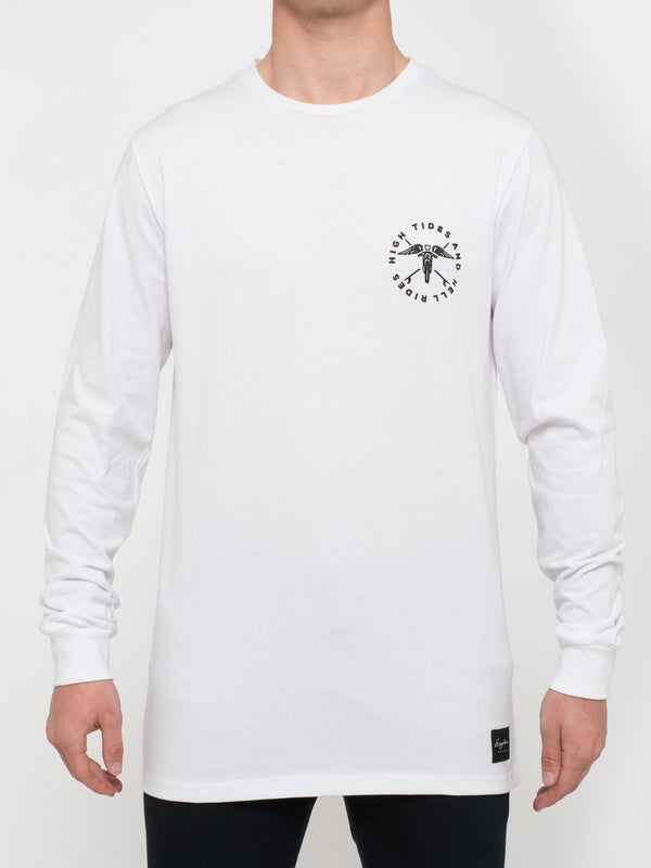 High Tides/Hell Rides L/S Tee - Surf T-shirt Long Sleeve T-Shirts - streetwear t-shirt hyphersupply - Hypher Supply