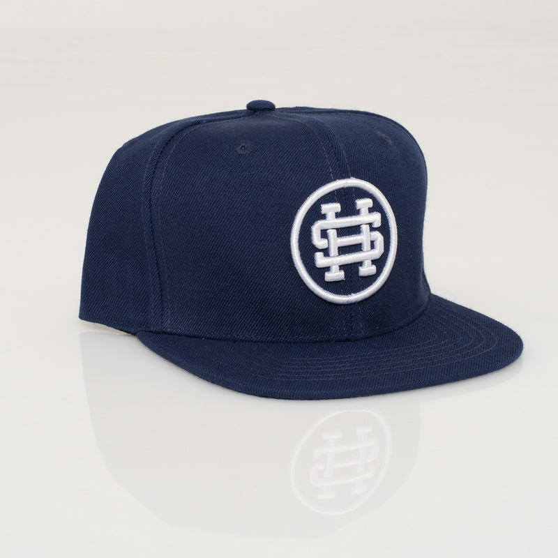 HS Stamp Snapback Navy - Surf T-shirt Hats - streetwear t-shirt hyphersupply - Hypher Supply